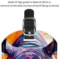 thumbnail image 4 of Square 2Pack PU Leather Abstract Rhinoceros Cruise Luggage Tag with Privacy Cover and Name ID Tag for Travel Handbags Backpacks Luggage Tags, 4 of 6