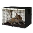 thumbnail image 3 of Heavy-Duty Light Reducing Dog Crate Cover, Open on 2 Sides, Washable Mesh Windows, Fits 24" Kennel, Durable Puppy Training Topper, 3 of 10