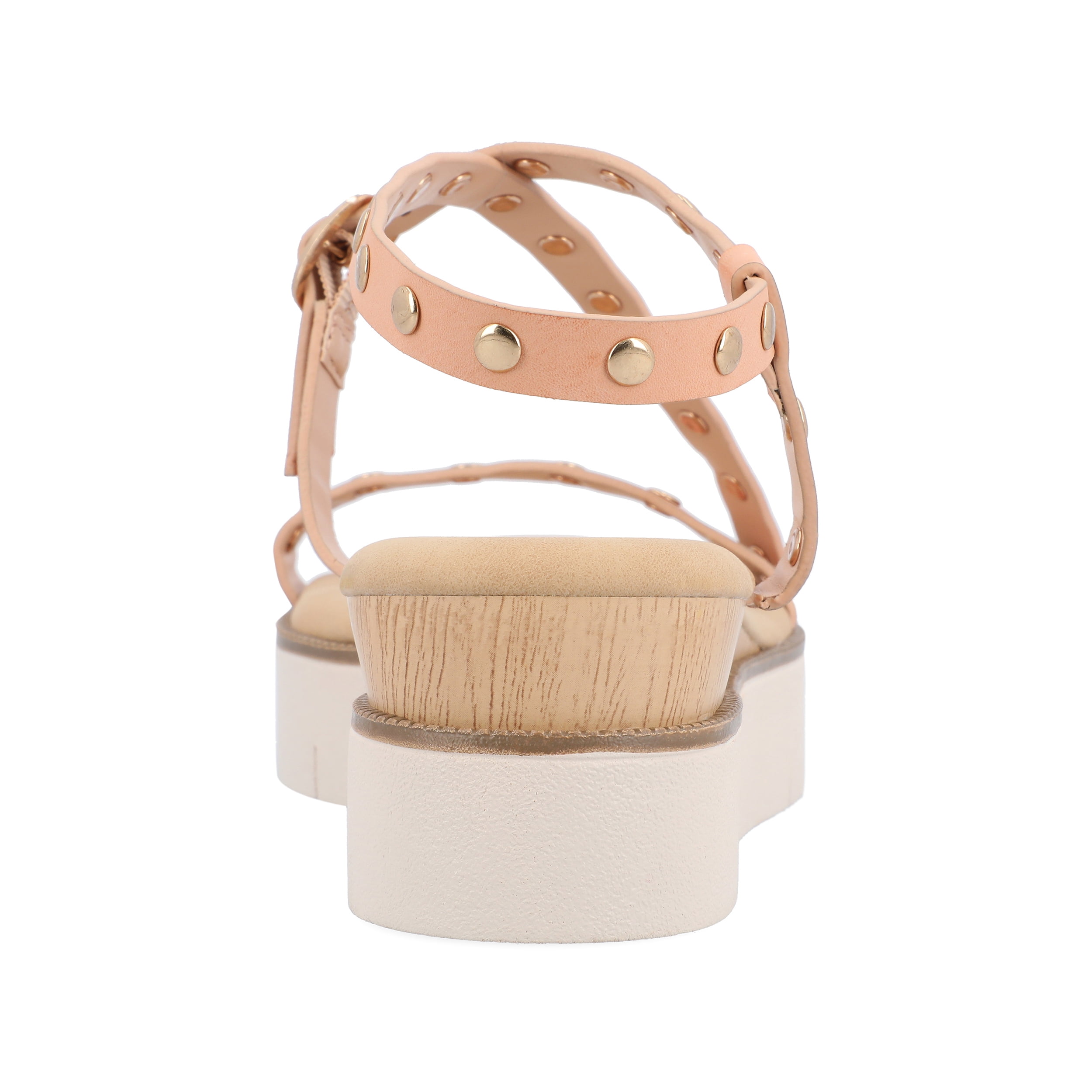 Journee Womens Lindsay Buckle Platform Sandals