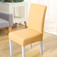 thumbnail image 3 of Abbracc Chair Covers Removable Chair Slip Covers Stretch for Ceremony Dining Room Yellow Yellow, 3 of 6