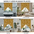 thumbnail image 3 of Japanese Style Swag Curtains for Kitchen/Bedroom/Living Room, Vintage Art Cranes Ocean Wave Yellow Scalloped Curtains 63 Inch Long, Window Swag Topper Curtains Valances 2 Panels Set 36"x63", 3 of 8