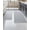 Grey & White, variant on Waffle Bath Mat Set, Non Slip Bathroom Rugs Sets 2 count, Ultra Absorbent Long Bath Rug Runner for Bathroom Boho Chic Decor, Machine Washable Floor Mats, Brown & White, 20"x47" Plus 18"x30"