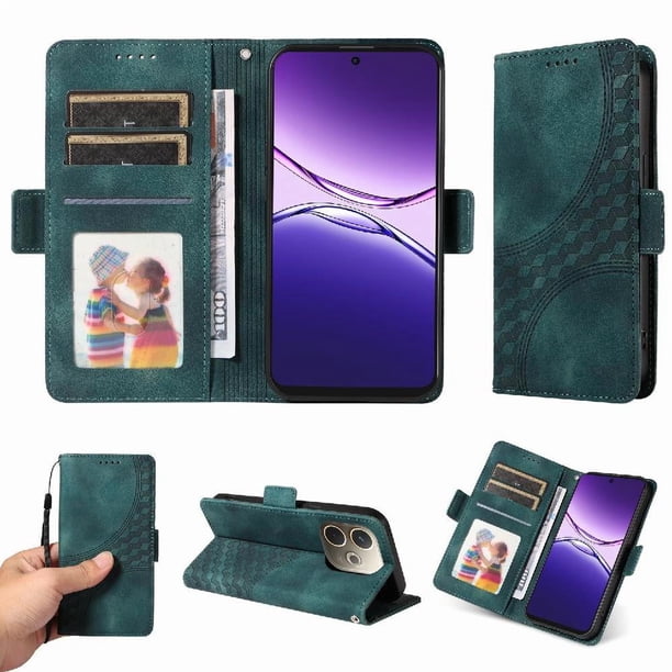 Funda GANGXUN para OPPO A5 Pro con diseño acolchado elegante, cuero PU, protección total y ajuste preciso