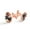 Color 4, variant on Men's Classic Stainless Steel, Galaxy Dancer Silhouette Cufflinks Business Wedding Shirts, Rose Gold