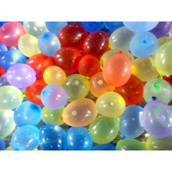 Party-Assorted Color Water Balloons Quick Fill & Self-Sealing for Summer Fun, Party Games, Outdoor Activities, 500 Pack