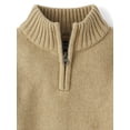 thumbnail image 2 of The Children's Place Baby Toddler Boys Long Sleeve Half Zip Sweater, Sizes 6M-5T, 2 of 3