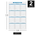 thumbnail image 7 of 2024 Full Desk Calendar - 11 x 17” Large Size 12 Month Planner - 2 Sided Vertical/Horizontal Reversible - Printed on Thick & Durable 80lb Cardstock (216 GSM) - 2 Per Pack, 7 of 7