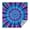 Blue Purple Tie, variant on Colorful Rainbow Tie Dye Spiral Pattern Square Tablecloth,Waterproof Square Table Cover,Wipeable Spillproof Washable Table Cover for Home Kitchen Party Decor 42"X42"(107x107cm)