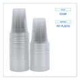 thumbnail image 3 of Boardwalk New Clear Disposable Plastic Cold Cups, 16 oz, PET, 50 Cups/Sleeve, 20 Sleeves/Carton, 3 of 13