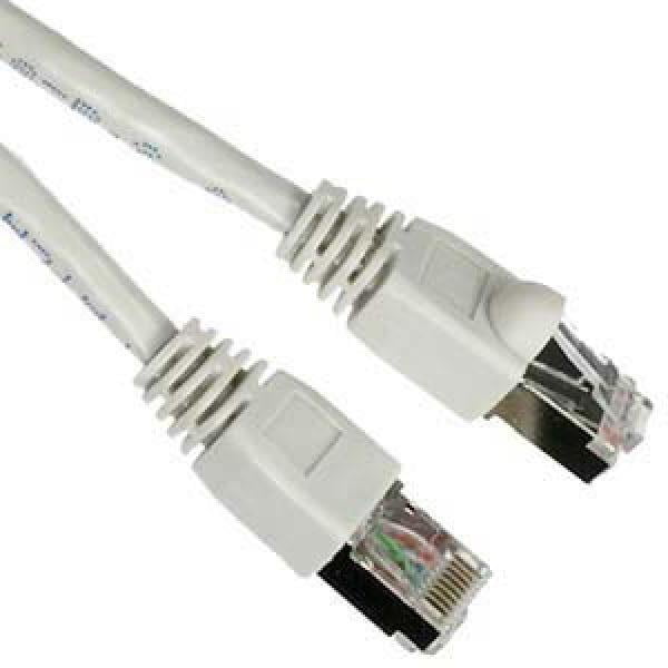 7' Câble Réseau Blindé CAT6a (10 GIG) STP avec Connecteurs Métalliques - Blanc - TechC