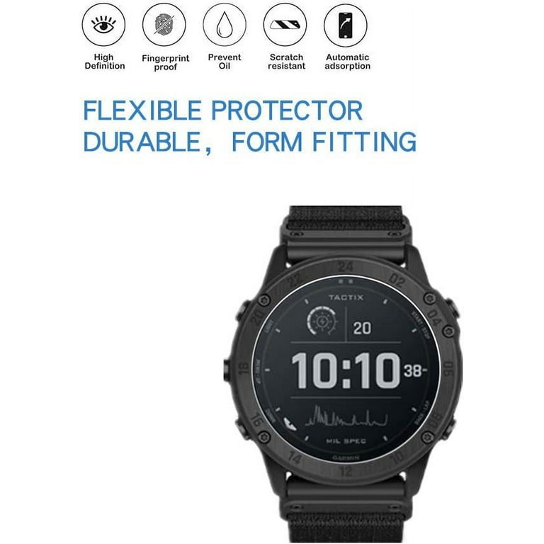 Compatible for Garmin tactix Delta Screen Protector HD Premium Real Screen Protector for Garmin tactix Delta