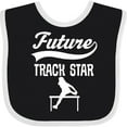 thumbnail image 3 of Inktastic Future Track Star Girls Sports Girls Baby Bib, 3 of 4
