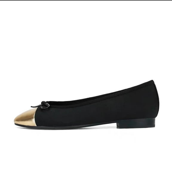 Women's Classic Round Toe Ballet Flats, Chic Colorblock Slip-ons, Comfortable Dress Shoes for Spring, Summer, Fall & Winter