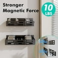 4 Pack Magnetic Spice Rack for Refrigerator with 4-Hook Rack and Paper ...