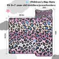 thumbnail image 5 of Pink and Blue Of Leopard Print Toddler Nap Mats for Kids Preschool,Sleeping Mat Bag or Kids,Toddler Sleeping Bag,Toddler Nap Mat or Daycare, 5 of 6
