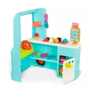 B. toys Interactive Ice Cream Truck Shoppe Playset 38 Pieces Lights Sounds Music