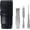 Black, variant on Shpitser Solingen Luxuries TopInox Surgical Stainless Steel German Hand Sharpened Manicure Pedicure Travel Set Grooming kit In Italian Leather Case Made in Solingen Germany (Dark Drown)
