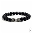 thumbnail image 4 of DHliIQQ Dumbbell Bracelet for Men,Lava Beads Dumbbell Bracelet,Natural Volcanic Stone Bracelet Anxiety Bead Bracelet Yoga Beads Elastic Jewelry Set for Women Men, 4 of 8
