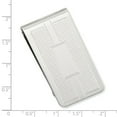 thumbnail image 3 of Rhodium-plated Kelly Waters Honey Comb and Square Engraveable Money Clip QKW689, 3 of 3