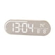 thumbnail image 2 of Reloj digital LED con pantalla de temperatura estética, decorativo, portátil y silencioso para habitación. Gris, 2 of 7