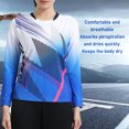 thumbnail image 4 of Camiseta de entrenamiento deportivo para mujer protección solar deportiva camiseta de secado rápido cuello redondo elástico transpirable Color brillante para nadar ANGGREK Otros, 4 of 7