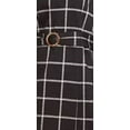 thumbnail image 3 of NY Collection Petite Plaid Belted Shift Dress Jet Stipplaid PS, 3 of 3