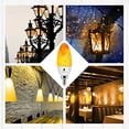 thumbnail image 5 of LNKOO E12 Flame Bulbs 2 Pack, 3 Mode LED Candelabra Flame Light Bulb 3 Watt Warm White Chandelier Flame Bulbs,1800k Candle Light Bulbs, Flame Tip for Christmas Party Decorations, 5 of 5