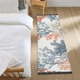 thumbnail image 3 of Yayeee Runner Rug for Bedroom 2'x6' Machine Washable Hallway Non Slip Mat, White Sea Plants, 3 of 8