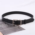 thumbnail image 4 of Cinturón de cintura para mujer portátil informal formal longitud club cortocircuitos jeans damas duales cinturones de cuero accesorios regalos negros Inevent AP010438-01B, 4 of 7