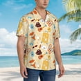thumbnail image 5 of Fotbe Summer Travel Hawaiian Shirt for Men Unisex Summer Beach Casual Short Sleeve Cotton Linen Button Down Shirts-3X-Large, 5 of 9