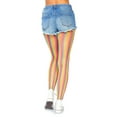 thumbnail image 2 of Leg Avenue Women's Rainbow Striped Fishnet Tights, 2 of 2