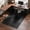 Black-48''×60'' (for hard floors), variant on Clear Chair Mat For Hardwood Floor - 36"x48" Heavy Duty Desk Mats Office Transparent Computer Home Protection Wood/tile