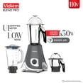 thumbnail image 2 of Vidiem Eva Twin Blend Pro 650W 110V Mixer Grinder with Stainless Steel & Transparent Jars | UL Certified | USA & Canada, 2 of 11