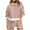 Pink, variant on 2 Piece Sweatsuits for Womens Skirt Set Striped Sweatshirts Skirted Skorts Tennis Casual Matching Set Tracksuit, S