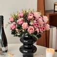 thumbnail image 6 of Artificial Small Rose Bouquet for Home Table Decor, Realistic Flower Arrangement for Wedding Centerpiece and Wall Decoration, Lasting Floral Display, 6 of 6