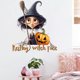 thumbnail image 5 of 2024 Halloween New Witch Pumpkin Head Wall Sticker, 5 of 5