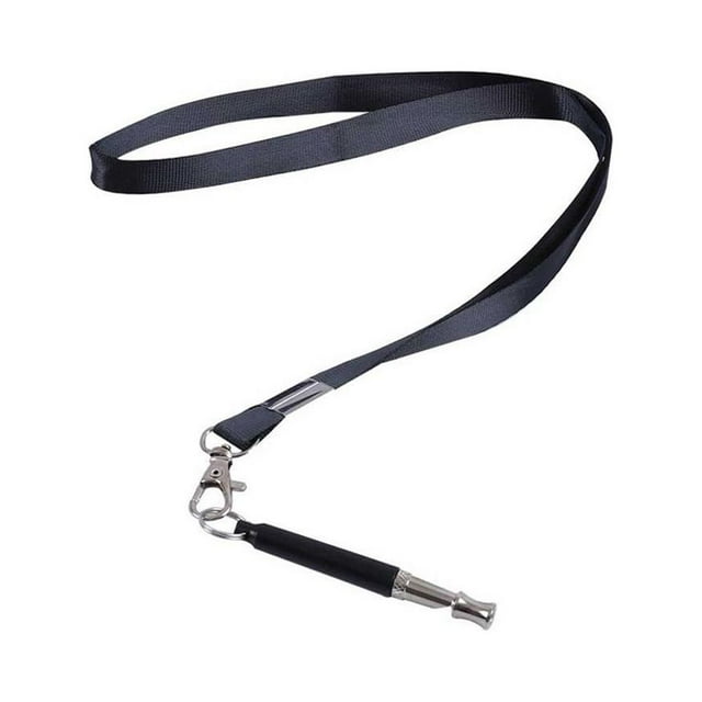 2 Pieces Pets Training Whistle with Hanging Rope Portable Sound Whistles Barking Trainer Practicing Supply for Indoor Garden