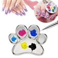 thumbnail image 2 of Nail Plate Wearable Displaying Multifunctional Nail Art Ring Palette Finger Mixing Equipment for Manicure Nail Tools Cosmetics Ring Spatula Tool, 2 of 5
