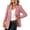 Red, variant on Striped Blazer Cardigan For Women, Business Casual Open Front Knit Blazer Jacket With Pockets, Professional Work Office Outfit, Trendy Plaid Suit Jacket Red XL