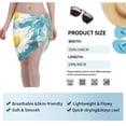 thumbnail image 7 of Kll Daisy Flowers Print Women'S Sarong Coverups Short Bathing Suit Wrap Skirt Beach Wrap Swimsuit Cover Ups, 7 of 7
