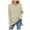 A60 Beige, variant on LEKDFST Womens Sweaters Ribbed Solid Soft Lightweight Knitted Side Slit Pullover Sweater Long Sleeve Fall Winter Basic Knit Top Beige L