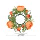 thumbnail image 3 of CaiYueKe Artificial Rose Garland Candle Ring Holder, Floral Candle Wreath Decor for Wedding Table Centerpiece Party Home Decorations, Faux Greenery Candle Surround Decorative Arrangement, 3 of 7