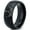 Black Dome Polish Tungsten, variant on Tungsten Crown Royalty King Queen Diamond Circle Band Ring 8mm Men Women Comfort Fit Black Beveled Edge Polished