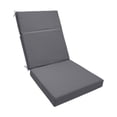 thumbnail image 1 of Cojín para silla de patio, cojín para mecedora, cómodo cojín de espuma de alta densidad. Gris oscuro, 1 of 9