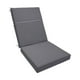 thumbnail image 1 of Cojín para silla de patio, cojín para mecedora, acolchado grueso de repuesto con respaldo Gris oscuro, 1 of 9