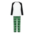 thumbnail image 5 of Christmas Pajamas for Family Long Sleeve Elk Graphic Tops + Plaid Trousers Set Winter Sleepwear, 5 of 10
