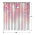 thumbnail image 3 of Rideau de Douche pour Salle de Bain Hiver Flocon de Neige Boule de Noël Rose Rideau de Salle de Bain Durable Simple Crochets de Rideaux de Salle de Bain Inclus,72x72 Pouces, 3 of 5