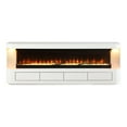 thumbnail image 5 of Furniture of America Turna II TV Stand for TV‘s up to 65" with Electric Fire Place, White, 5 of 20