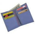 thumbnail image 2 of Men's Mini Slim Thin Bifold Genuine Leather ID Card Bill Holder Wallet (Sky Blue), 2 of 6