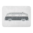 thumbnail image 1 of KDAGR Camp Retro Vintage Travel Camper Van Surf Board Surfer Graphic Bus Doormat Floor Rug Bath Mat 23.6x15.7 inch, 1 of 1